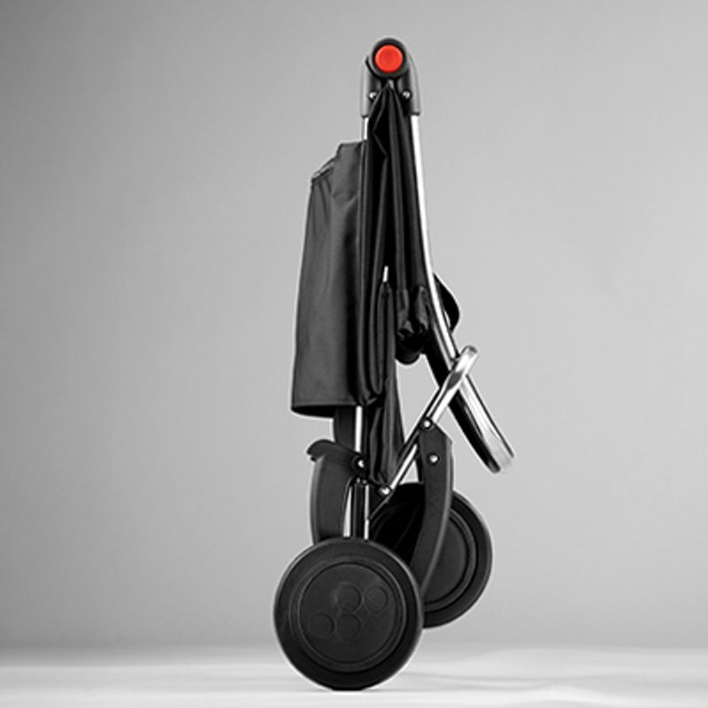 Rolser dramatenvagn 4L Tweed 43 liter, svart